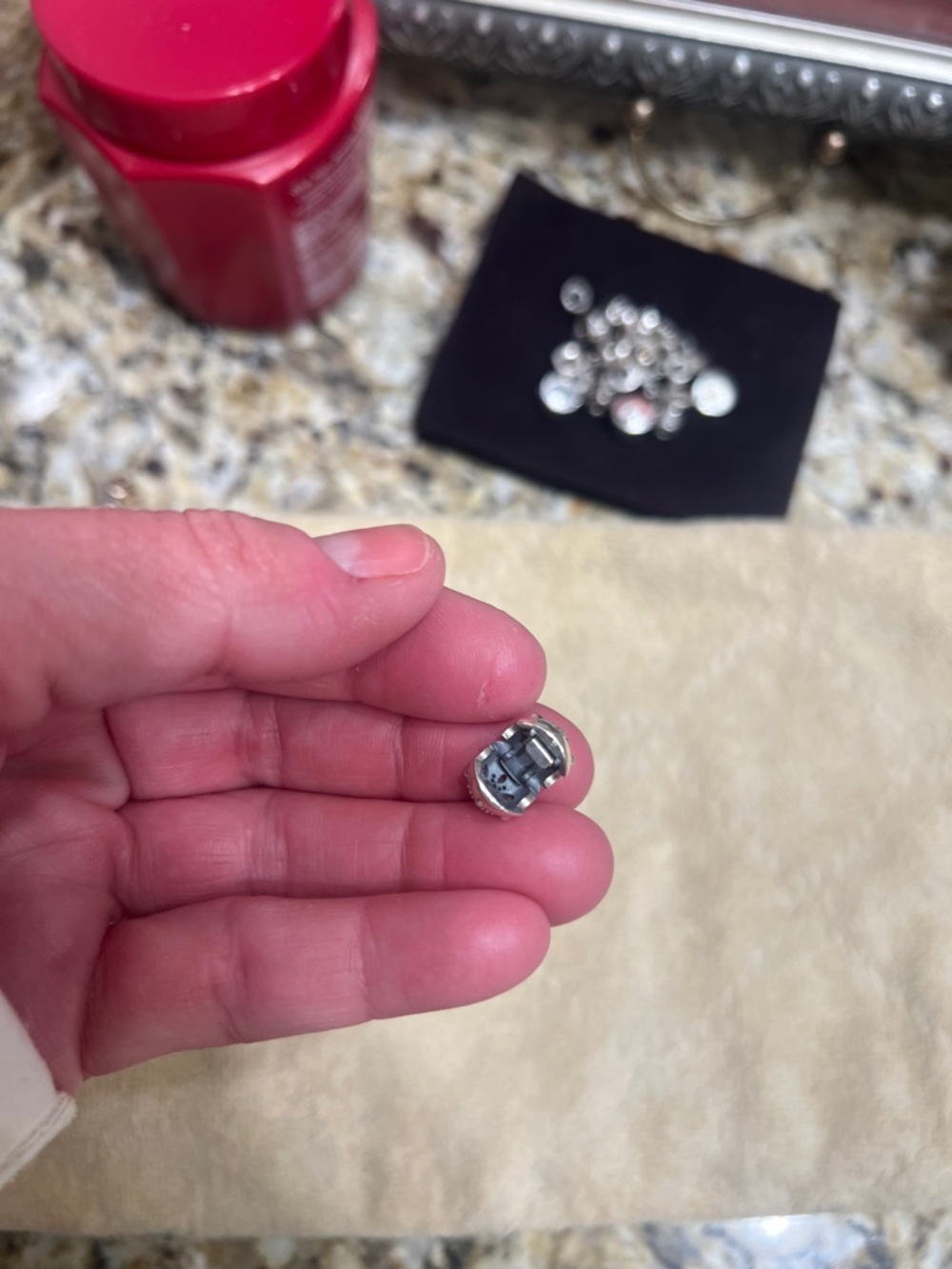 Pandora Silver Sparkle Pavé Bead Charm - Women Jewelry - Picture 3 of 3
